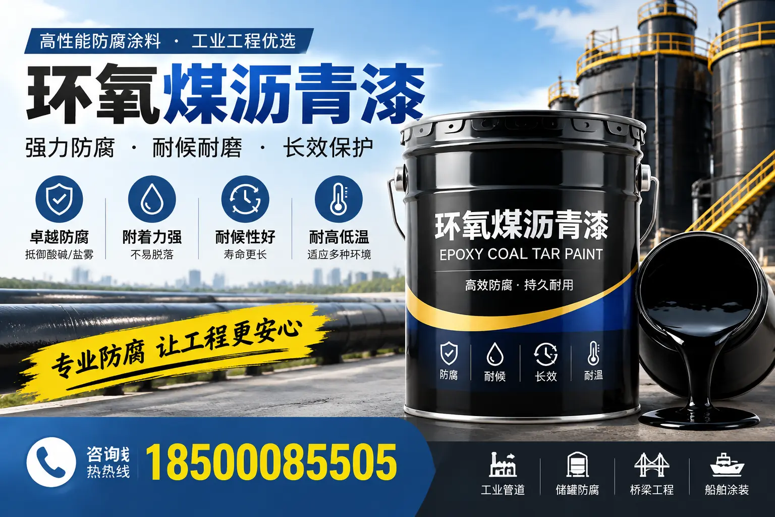 环氧煤沥青漆的施工方法与注意事项，确保在广安顺利完成